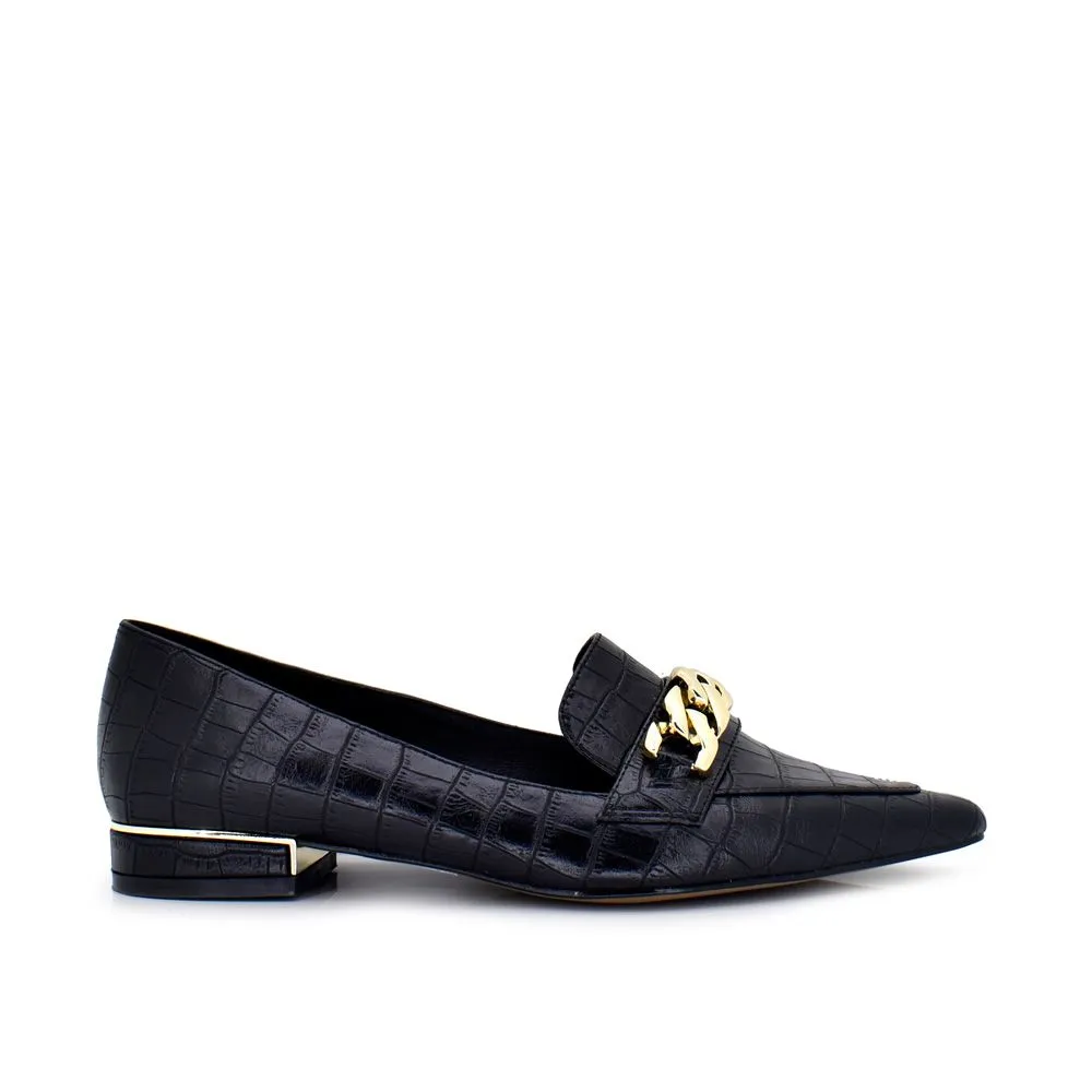 MOCASSIN EXE CROCO NOIR VERONA-189